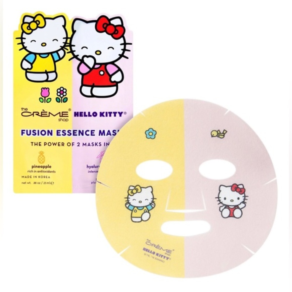 The Crème Shop® Hello Kitty Fusion Essence Pineapple & Hyaluronic Acid mask new‎